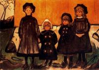 Munch, Edvard - Four Girls at Asgardstrand